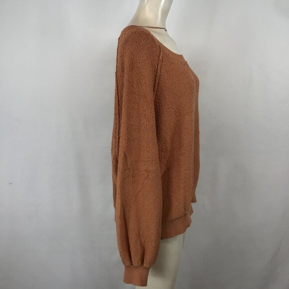 Free People Orange Textured Top - Picture 2 of 5